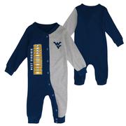 West Virginia Gen2 Infant Half Time Long Sleeve Snap Coverall